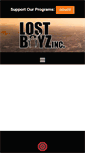 Mobile Screenshot of lostboyzinc.org