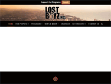 Tablet Screenshot of lostboyzinc.org